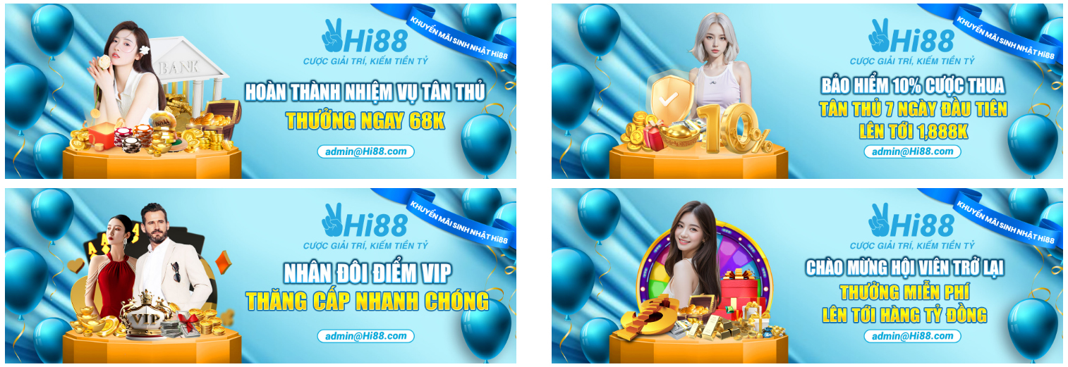 Khuyến mãi Hi88 1 Chương trình khuyến mãi Hi88